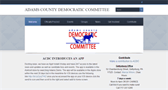 Desktop Screenshot of adamsdemocrats.com