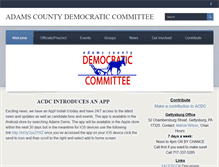 Tablet Screenshot of adamsdemocrats.com